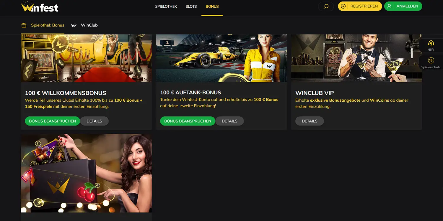 Winfest Casino Bonusangebote